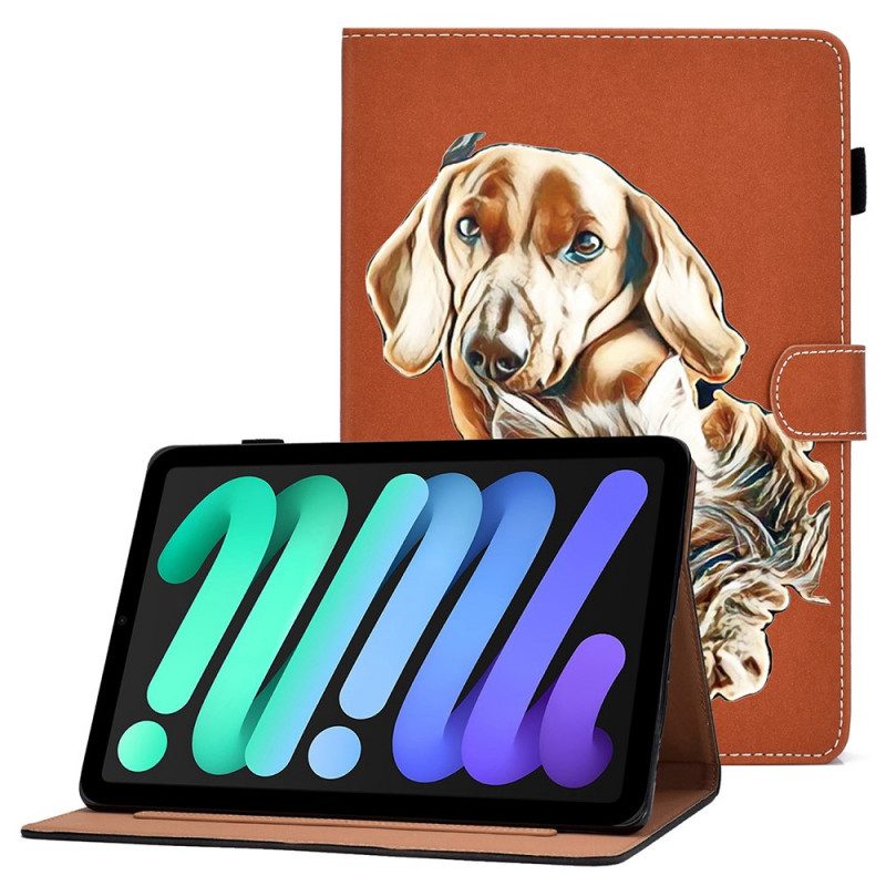 Custodia in pelle iPad Mini 6 (2021) Cane E Gatto