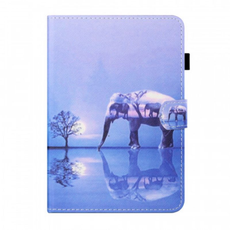 Custodia in pelle iPad Mini 6 (2021) Elefante Arte