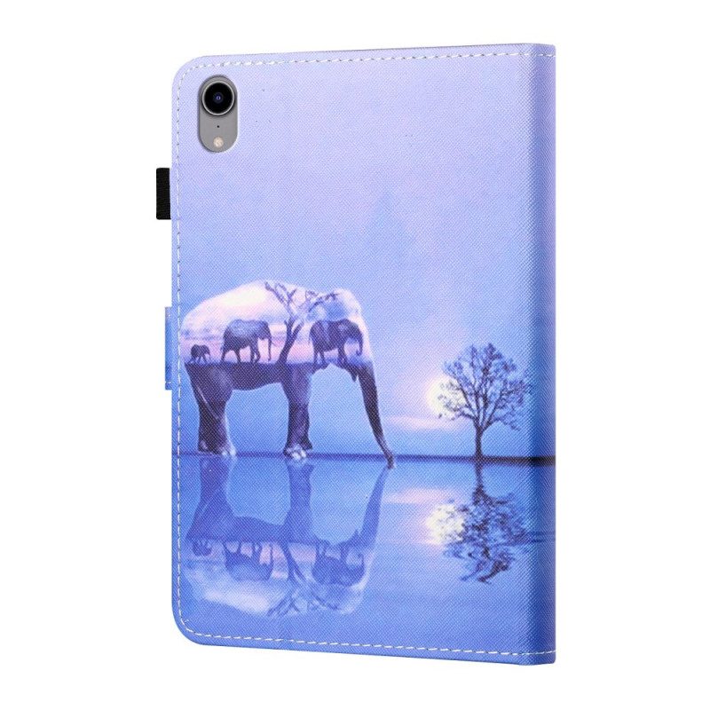 Custodia in pelle iPad Mini 6 (2021) Elefante Arte