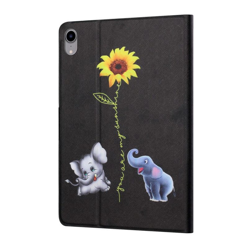 Custodia in pelle iPad Mini 6 (2021) Elefanti Girasole