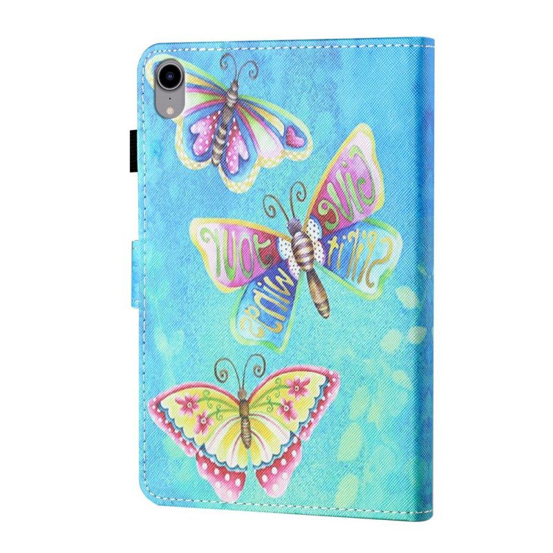 Custodia in pelle iPad Mini 6 (2021) Farfalle Multicolori