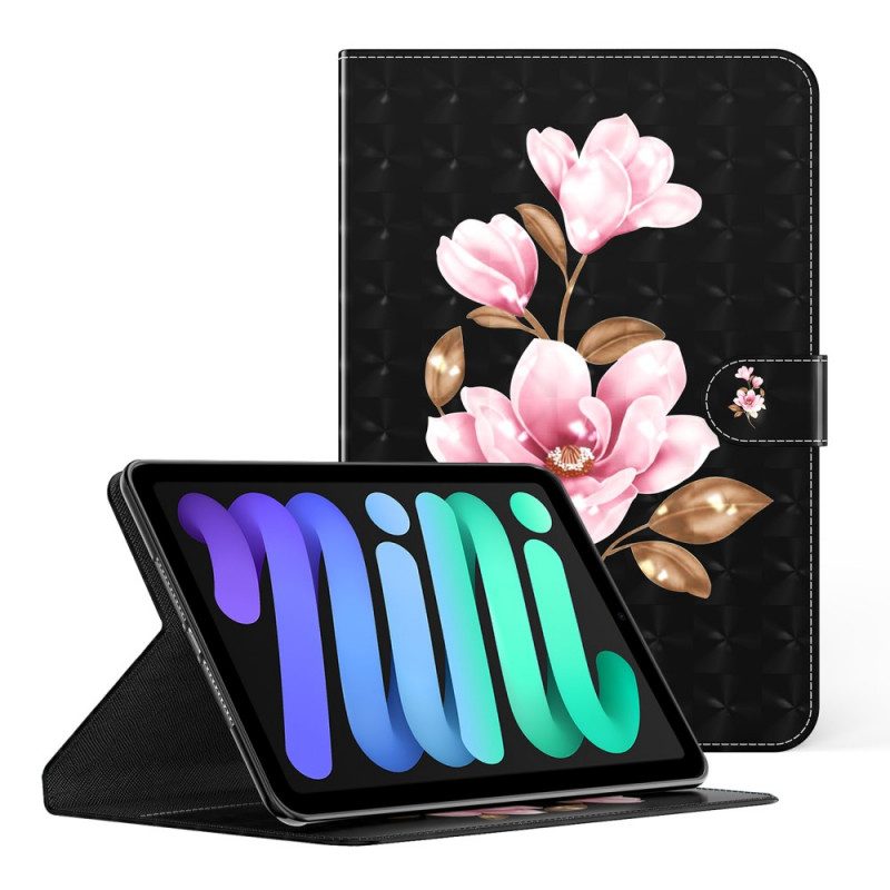 Custodia in pelle iPad Mini 6 (2021) Fiori Dell'albero