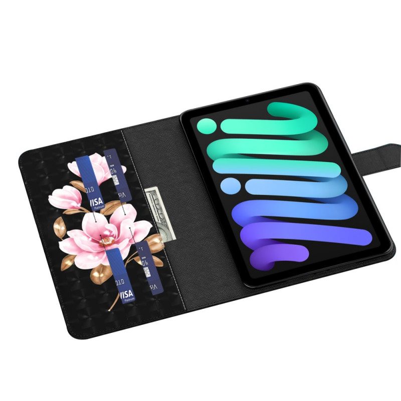 Custodia in pelle iPad Mini 6 (2021) Fiori Dell'albero