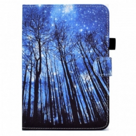 Custodia in pelle iPad Mini 6 (2021) Foresta Di Notte