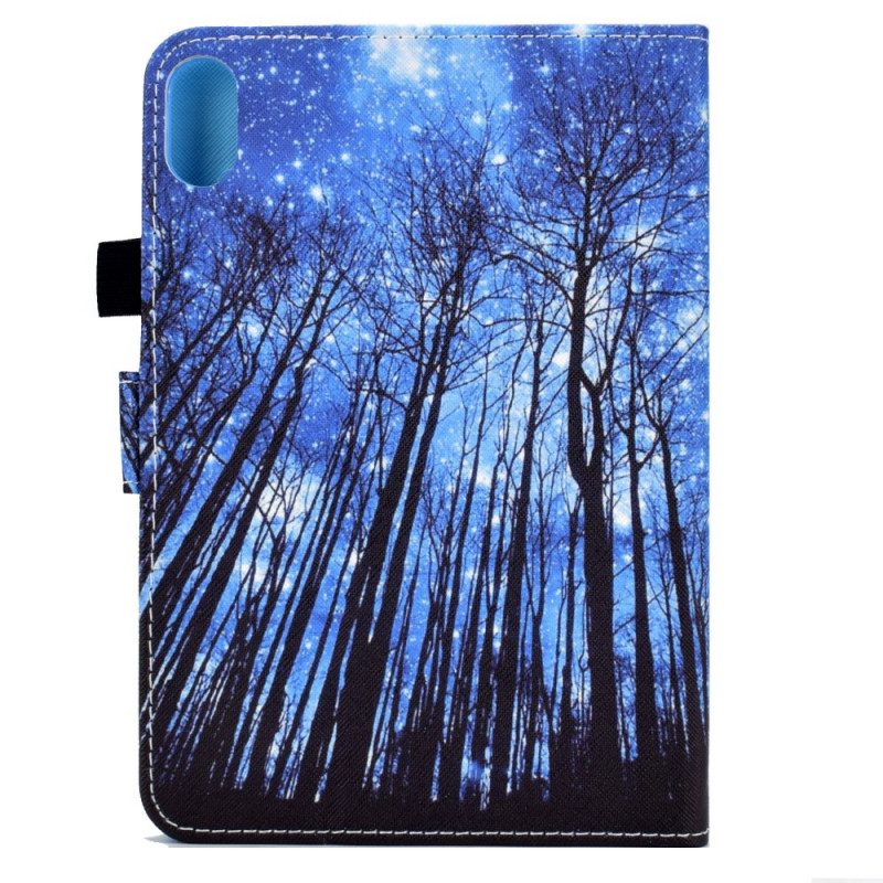 Custodia in pelle iPad Mini 6 (2021) Foresta Di Notte