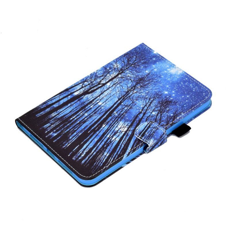 Custodia in pelle iPad Mini 6 (2021) Foresta Di Notte