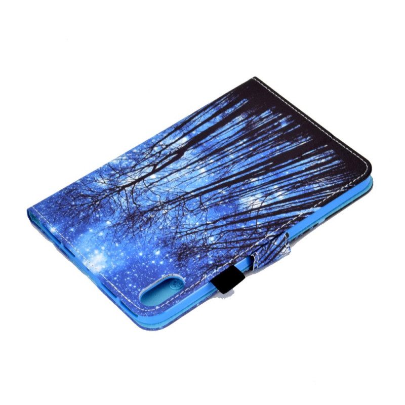 Custodia in pelle iPad Mini 6 (2021) Foresta Di Notte