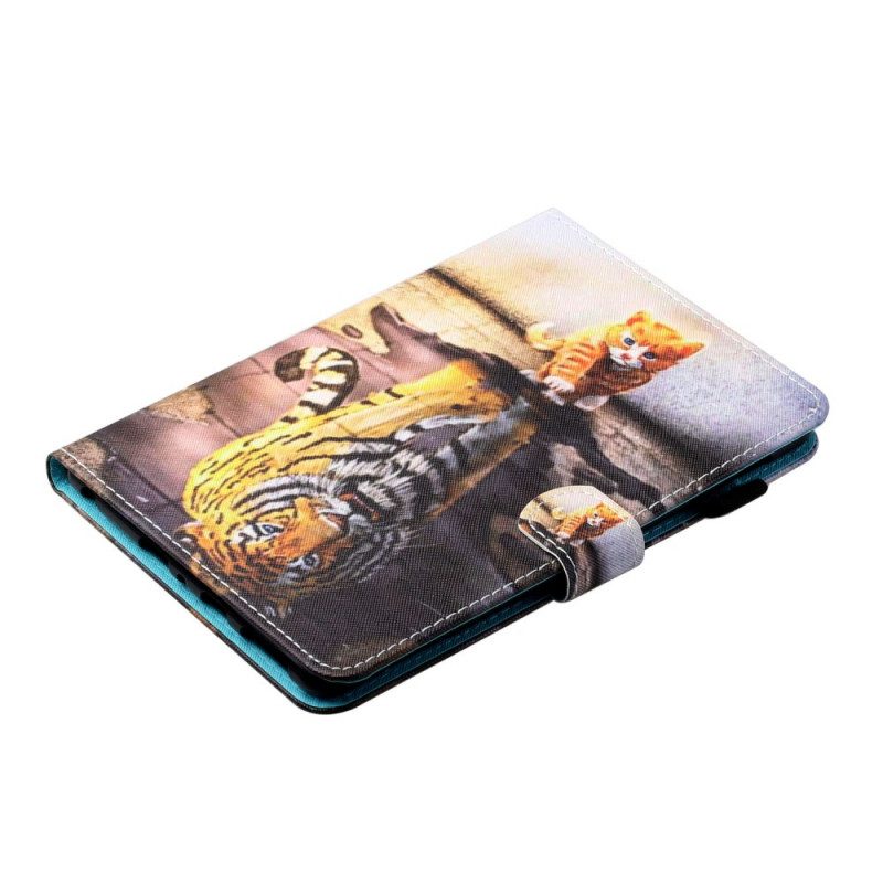 Custodia in pelle iPad Mini 6 (2021) Gattino Arte