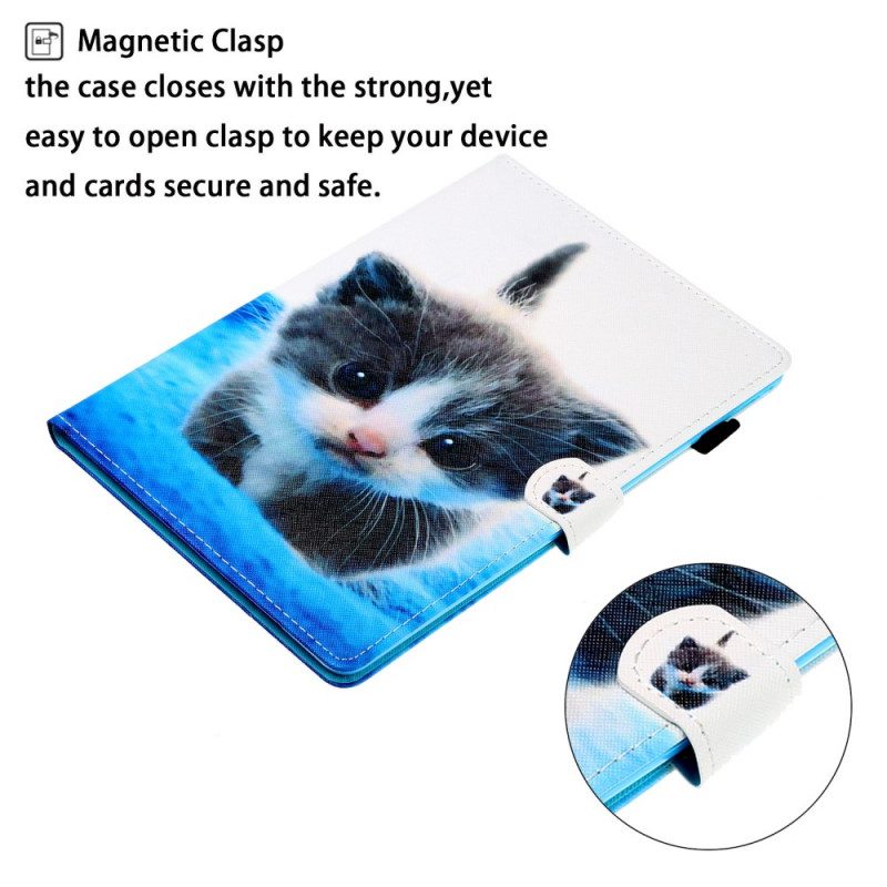 Custodia in pelle iPad Mini 6 (2021) Gatto Emotivo