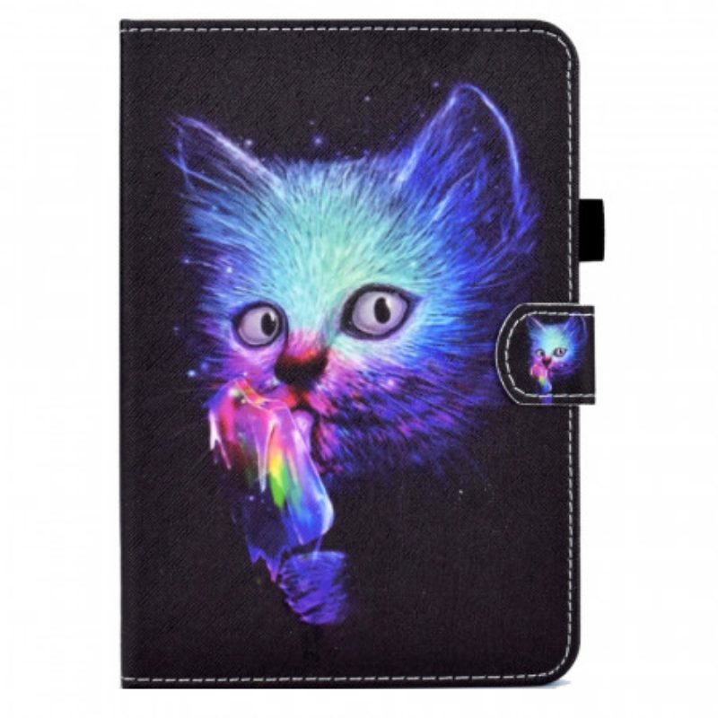 Custodia in pelle iPad Mini 6 (2021) Gatto Psicopatico