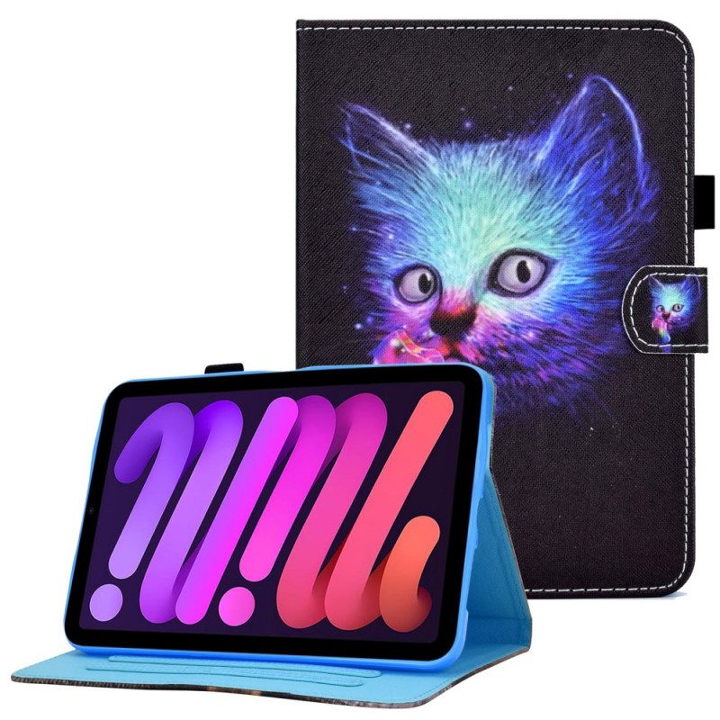 Custodia in pelle iPad Mini 6 (2021) Gatto Psicopatico