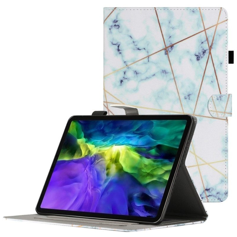 Custodia in pelle iPad Mini 6 (2021) Geometria Del Marmo