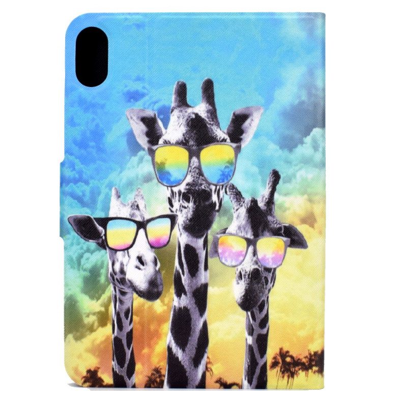 Custodia in pelle iPad Mini 6 (2021) Giraffe Funky