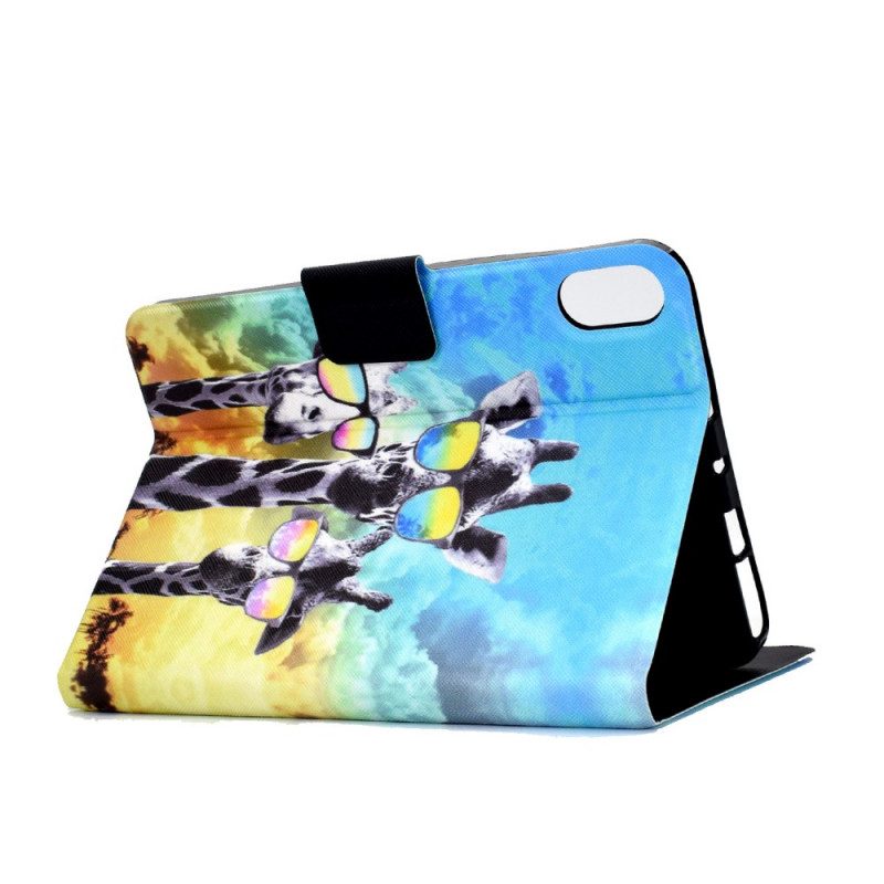 Custodia in pelle iPad Mini 6 (2021) Giraffe Funky