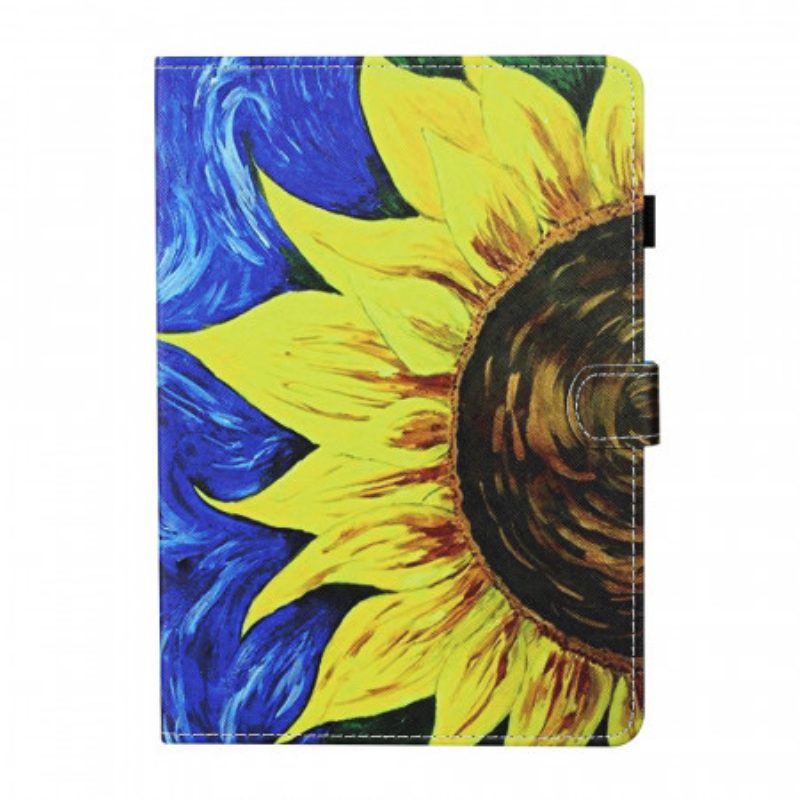 Custodia in pelle iPad Mini 6 (2021) Girasole Dipinto