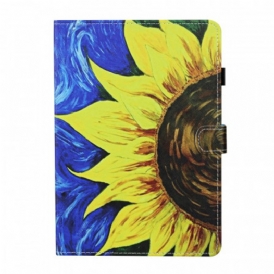 Custodia in pelle iPad Mini 6 (2021) Girasole Dipinto