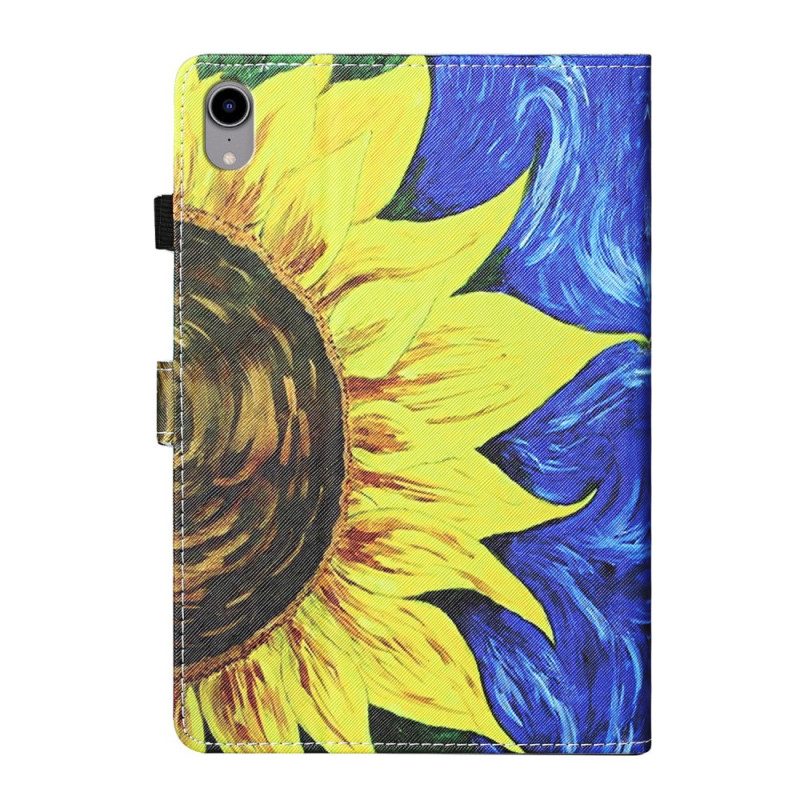 Custodia in pelle iPad Mini 6 (2021) Girasole Dipinto