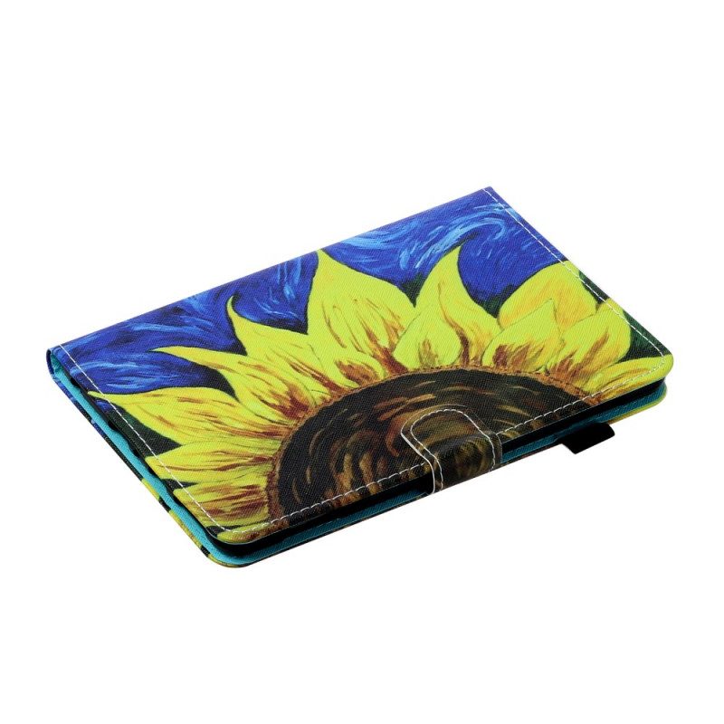 Custodia in pelle iPad Mini 6 (2021) Girasole Dipinto