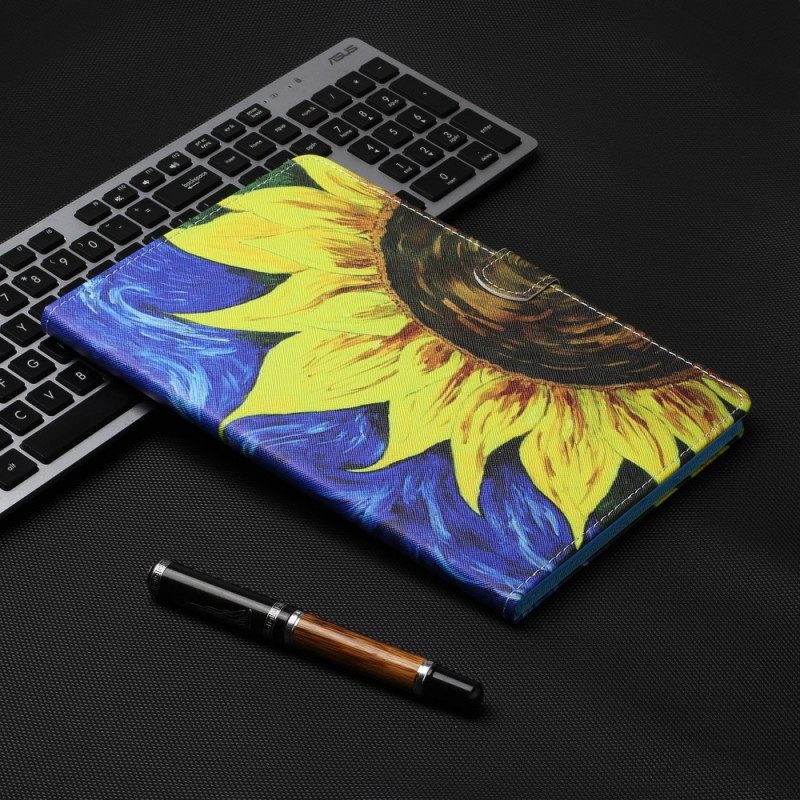 Custodia in pelle iPad Mini 6 (2021) Girasole Dipinto