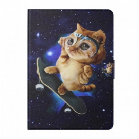 Custodia in pelle iPad Mini 6 (2021) Lo Skateboard Del Gatto