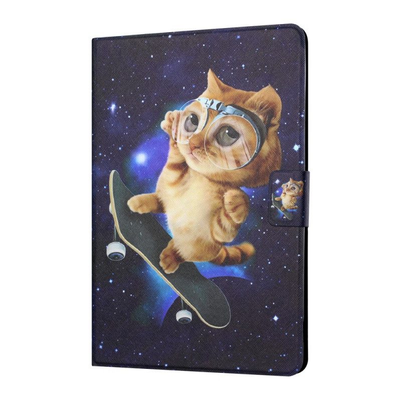 Custodia in pelle iPad Mini 6 (2021) Lo Skateboard Del Gatto