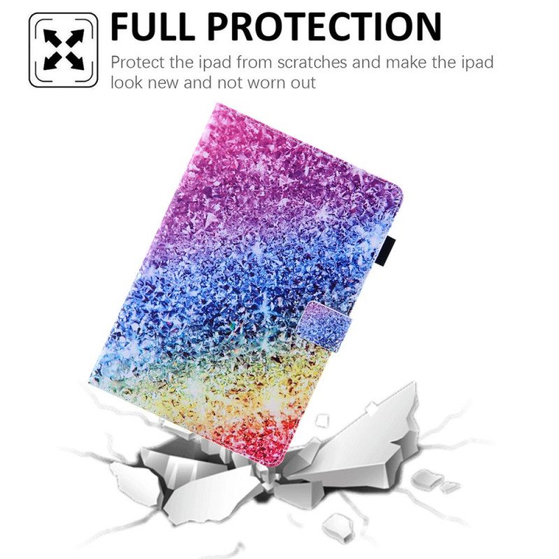 Custodia in pelle iPad Mini 6 (2021) Paillettes Lucide