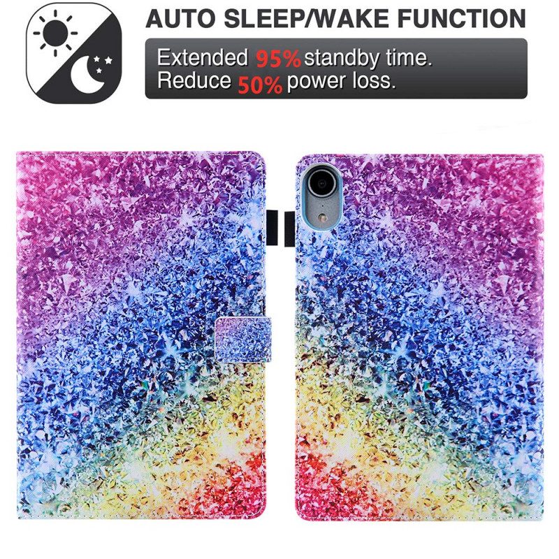 Custodia in pelle iPad Mini 6 (2021) Paillettes Lucide