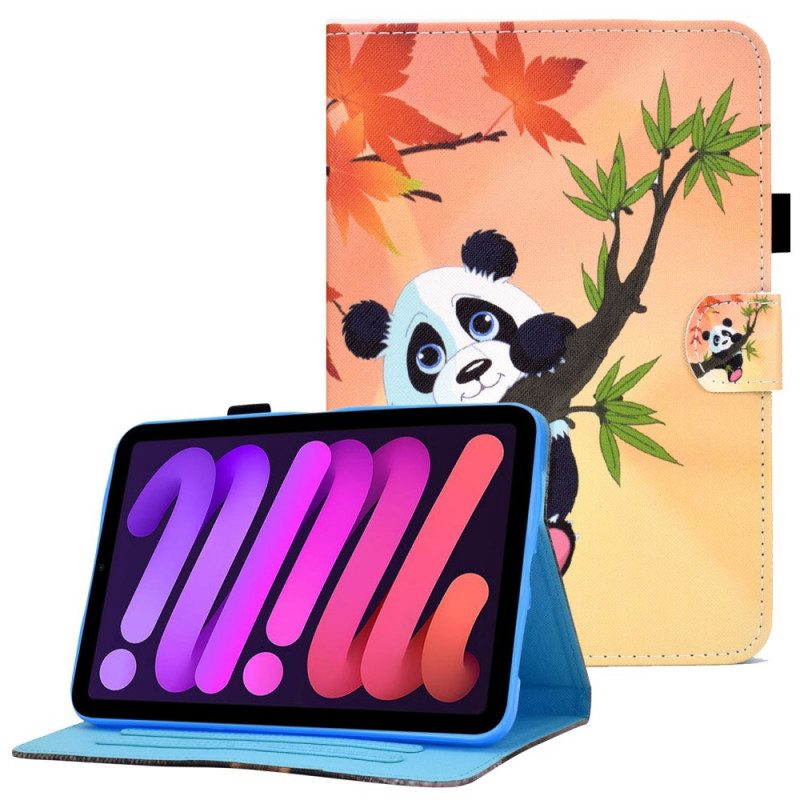 Custodia in pelle iPad Mini 6 (2021) Panda Carino