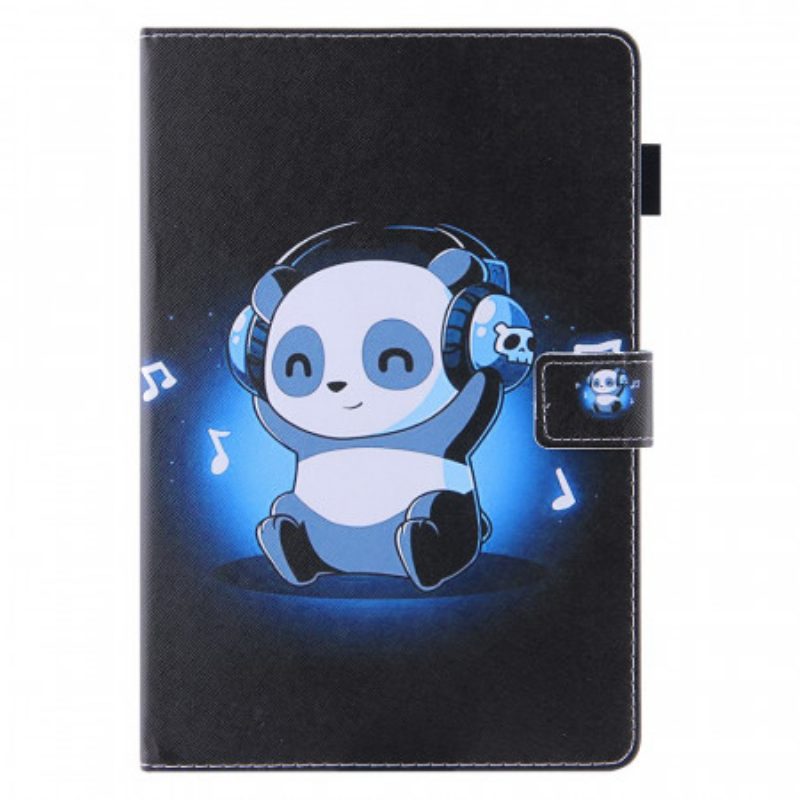 Custodia in pelle iPad Mini 6 (2021) Panda In Cuffia