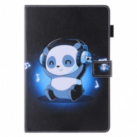 Custodia in pelle iPad Mini 6 (2021) Panda In Cuffia