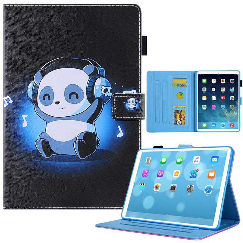 Custodia in pelle iPad Mini 6 (2021) Panda In Cuffia