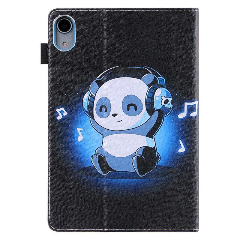 Custodia in pelle iPad Mini 6 (2021) Panda In Cuffia