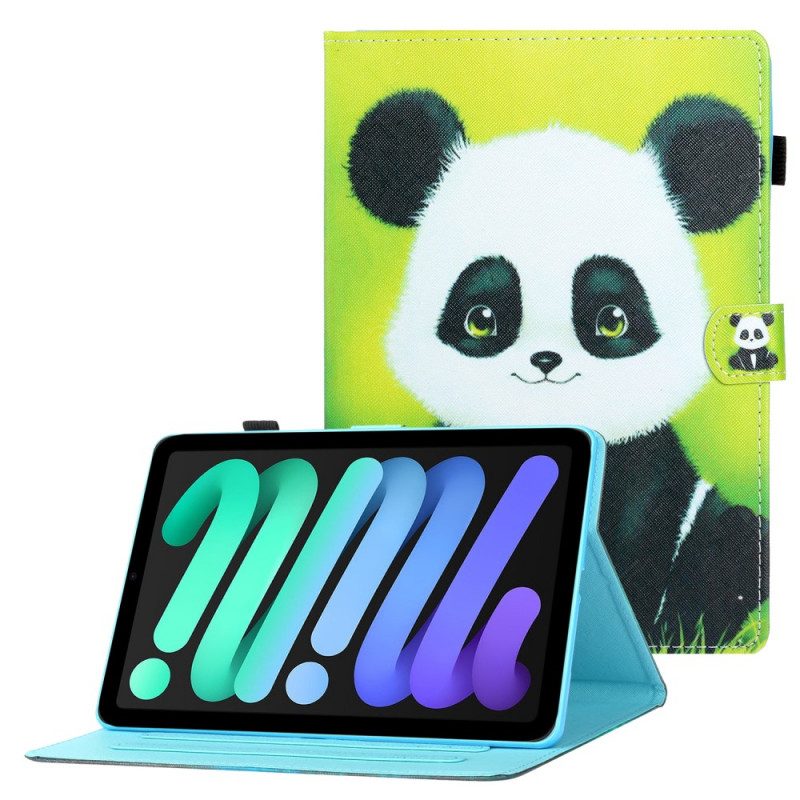 Custodia in pelle iPad Mini 6 (2021) Panda Felice