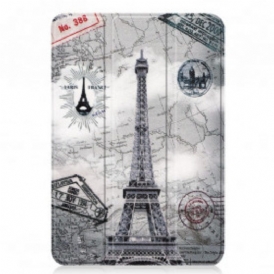 Custodia iPad Mini 6 (2021) Torre Eiffel Retrò Rinforzata