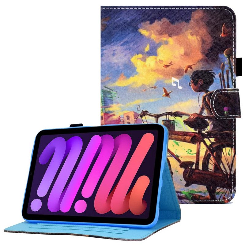 Folio Cover iPad Mini 6 (2021) Bicicletta Arte