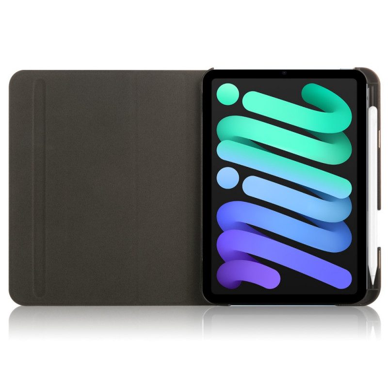 Folio Cover iPad Mini 6 (2021) Effetto Pelle Girevole A 360°