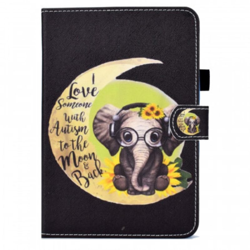 Folio Cover iPad Mini 6 (2021) Elefante Divertente