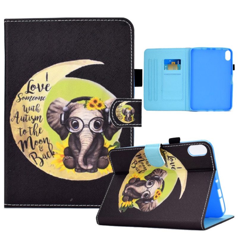 Folio Cover iPad Mini 6 (2021) Elefante Divertente