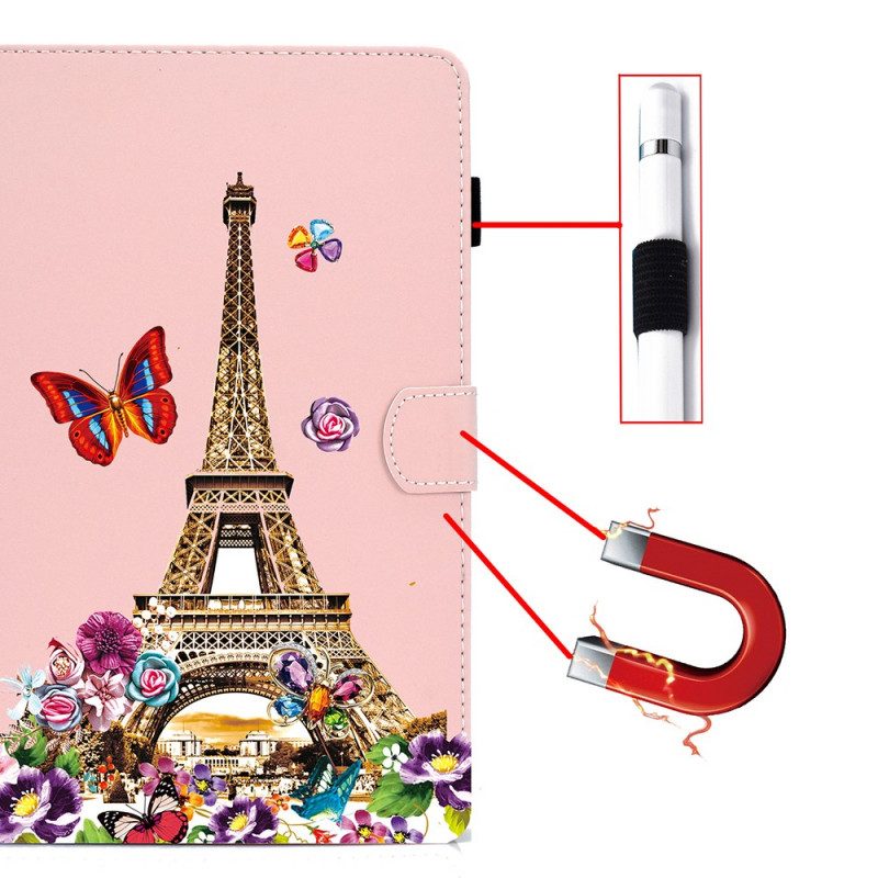 Folio Cover iPad Mini 6 (2021) Torre Eiffel In Estate