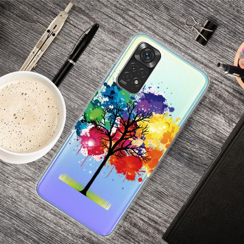 Cover Xiaomi Redmi Note 11 Pro / 11 Pro 5G Albero Dell'acquerello Senza Soluzione Di Continuità