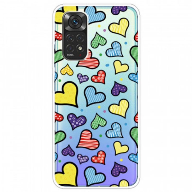 Cover Xiaomi Redmi Note 11 Pro / 11 Pro 5G Cuori Multicolori