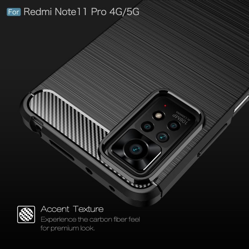 Cover Xiaomi Redmi Note 11 Pro / 11 Pro 5G Fibra Di Carbonio Spazzolata