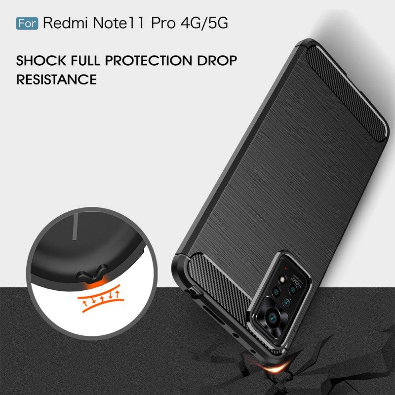 Cover Xiaomi Redmi Note 11 Pro / 11 Pro 5G Fibra Di Carbonio Spazzolata