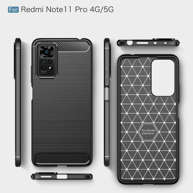 Cover Xiaomi Redmi Note 11 Pro / 11 Pro 5G Fibra Di Carbonio Spazzolata