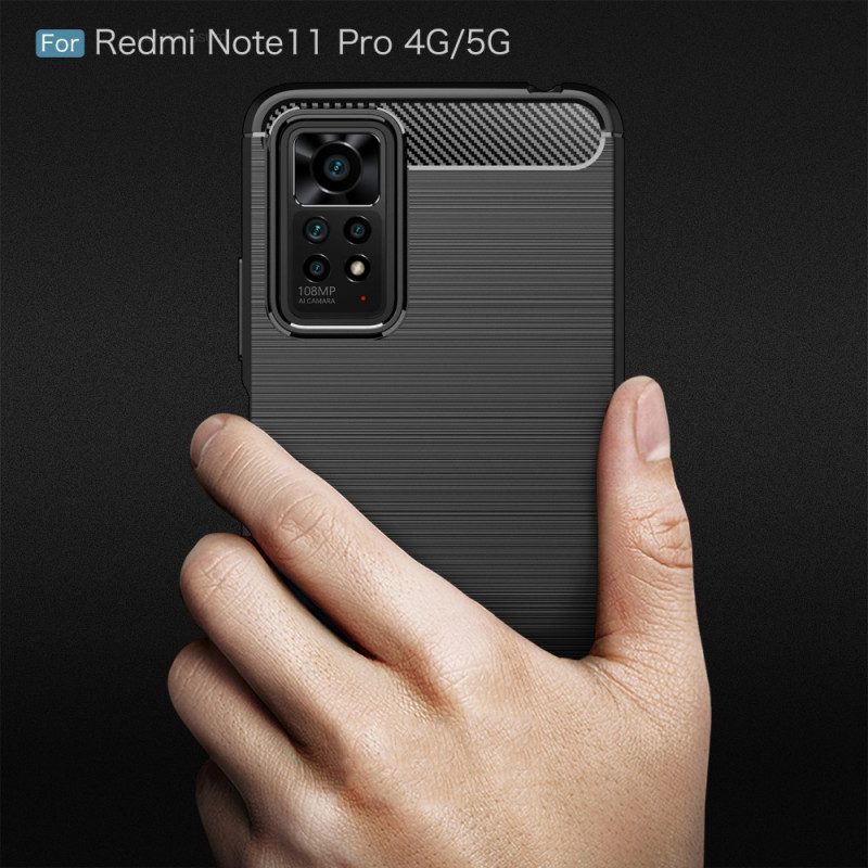 Cover Xiaomi Redmi Note 11 Pro / 11 Pro 5G Fibra Di Carbonio Spazzolata