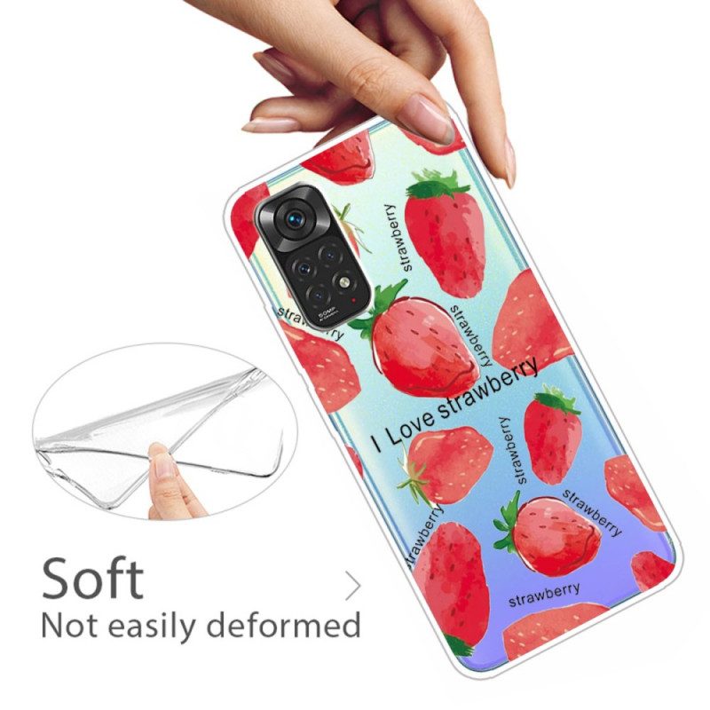 Cover Xiaomi Redmi Note 11 Pro / 11 Pro 5G Fragole / Amo La Fragola