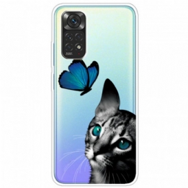 Cover Xiaomi Redmi Note 11 Pro / 11 Pro 5G Gatto E Farfalla