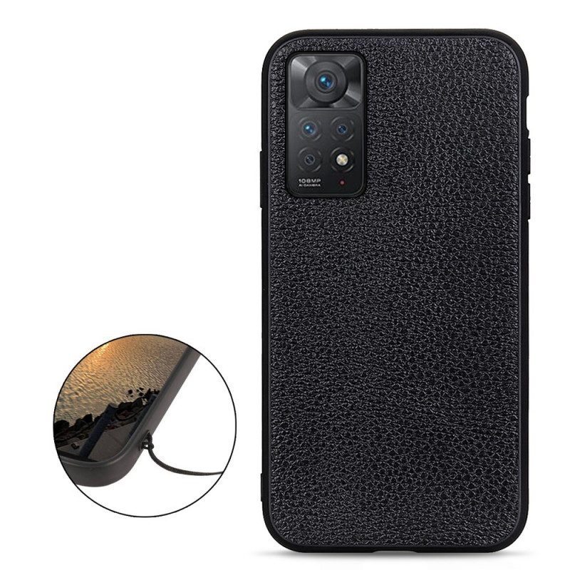 Cover Xiaomi Redmi Note 11 Pro / 11 Pro 5G Vera Pelle Di Litchi