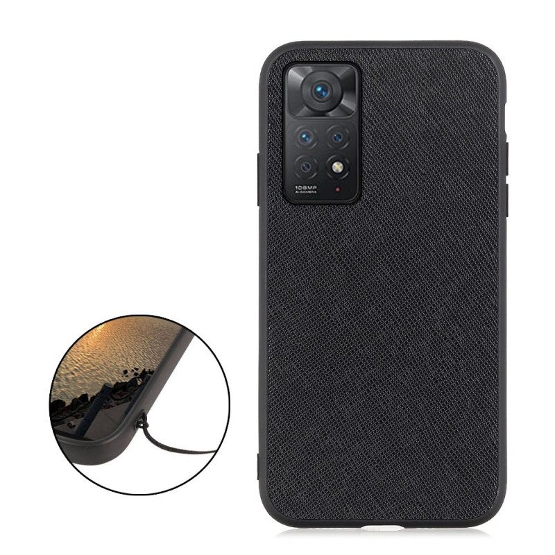 Cover Xiaomi Redmi Note 11 Pro / 11 Pro 5G Vera Pelle Martellata