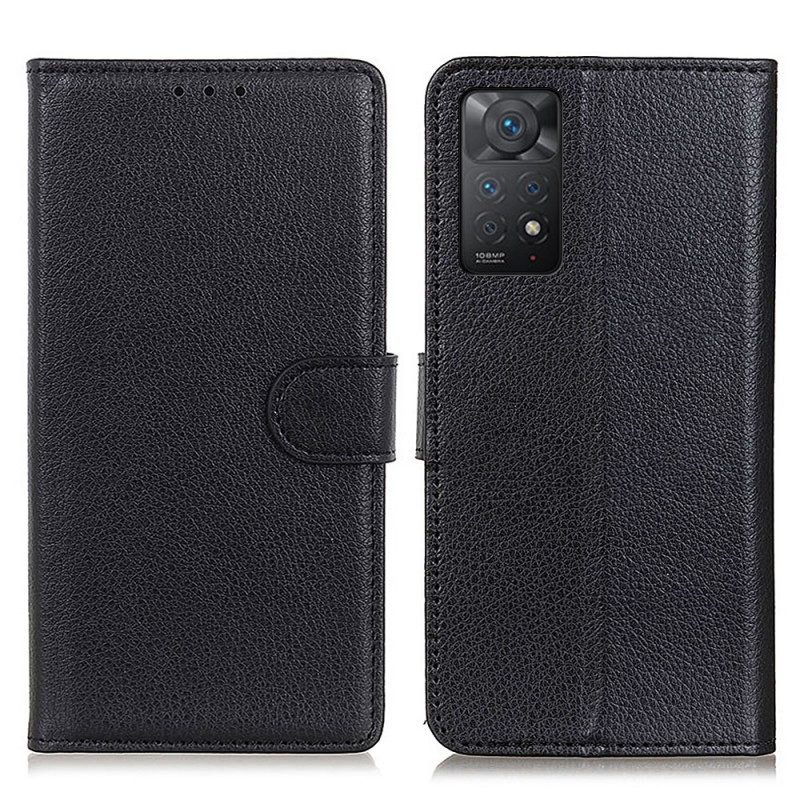 Custodia A Portafoglio Xiaomi Redmi Note 11 Pro / 11 Pro 5G Ecopelle Tradizionale Litchi